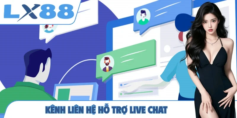 Kênh liên hệ hỗ trợ live chat