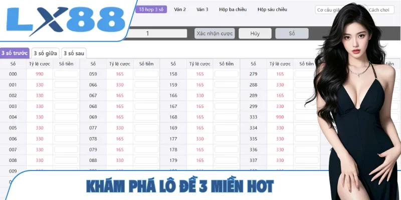 Khám phá lô đề 3 miền hot