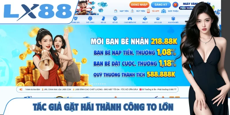 Tác giả gặt hái thành công to lớn