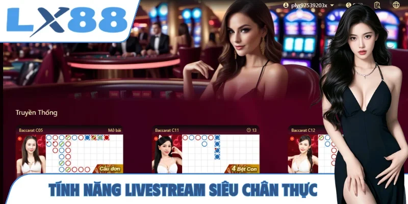 Tính năng livestream siêu chân thực